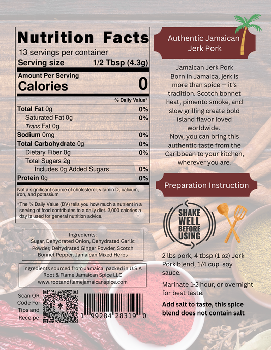 Jerk Pork Blend 2oz / 56g