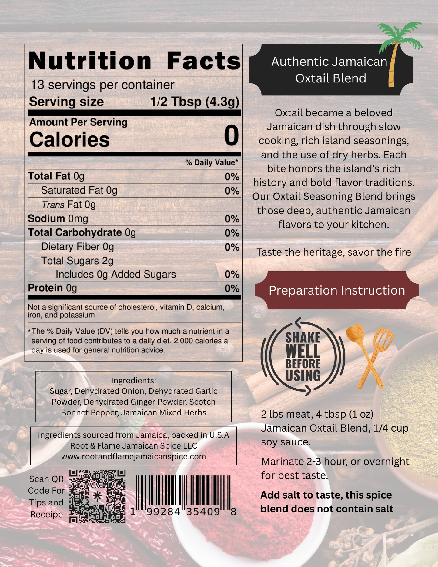 Root & Flame Oxtail Blend