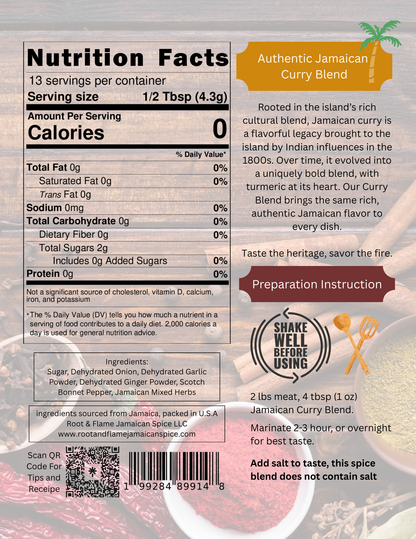 Root & Flame 12 Pack 2-in-1 (Curry, Jerk Chicken)