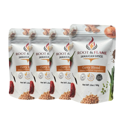 Root & Flame 12 pack of (4 Curry, 4 Jerk Chicken, 4 Oxtail)